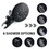 Matte Black Rain Shower System with 4.5" Head, Handheld Shower, and 6 Spray Modes W1920P201444