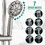 5" Brushed Nickel Rain Showerhead with Handheld Tub Spout 7 Spray Modes and Slide Bar W1920P202061
