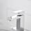 Polished Chrome Low-Arc Single-Handle Bathroom Sink Faucet with Drain W1920P202235