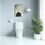 1.1/1.60 GPF Dual-Flush One Piece Toilet, Water-Saving Elongated Comfort Height Floor Mounted, Soft Closing Seat, 1000 Gram Map Flushing Score Toilet, Glossy White 23T02-GW W1920P204226