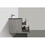 23.5" Wall Mounted Single Bathroom Vanity in ash Gray with Matte Black Solid Surface Vanity Top W1920S00035