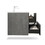 24' Wall Mounted Single Bathroom Vanity in ash Gray with White Solid Surface Vanity Top W1920S00055