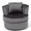 Single Sofa Chair Mid-Century Modern Accent Chair 360&#176;Rotating Sofa Chair for Living Room Bedroom Gray W1921S00003