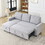 FX 78.8" Reversible Sleeper Combo Sofa with Pullout Bed, Comfortable Linen L-Shaped Combo Sofa Sofa Bed, Living Room Furniture Sets for Tight Spaces W1926S00005