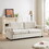 FX 83.8" Convertible Sleeper Sofa Bed, 2-in-1 Pullout Sofa Bed, Polyester Sleeper Sofa Bed with Folding Mattress, Living Room Pullout Sofa Bed, Apartment/Small Space Sofa Sleeper W1926S00013