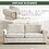 FX 83.8" Convertible Sleeper Sofa Bed, 2-in-1 Pullout Sofa Bed, Polyester Sleeper Sofa Bed with Folding Mattress, Living Room Pullout Sofa Bed, Apartment/Small Space Sofa Sleeper W1926S00013