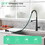 Faucet for Kitchen Sink, Black Kitchen Faucet with Pull Down Sprayer, Modern Commercial Spring Pull-Out Kitchen Sink Faucet W1932P154734
