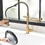 Purifier Kitchen Faucet Drinking Water Faucet, Pull Down Water Filter Kitchen Sink Faucets (Black and Nickel gold) W1932P156132