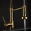 Commercial Kitchen Faucet with Pull Down Sprayer, Single Handle Single Lever Kitchen Sink Faucet W1932P156146