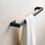 Bathroom Towel Bar, 24 inch Towel Racks for Bathroom Wall Mounted, Heavy Duty Hand Towel Holder Organizer, Modern Home Decor Towel Rod, Matte Black Single Bar W1932P156216