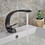 Black Bathroom Faucet, Brushed Black Faucet for Bathroom Sink, Black Single Hole Bathroom Faucet Modern Single Handle Vanity Basin Faucet W1932P156222