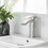 Brushed Nickel Bathroom Faucet,Faucet for Bathroom Sink, Single Hole Bathroom Faucet Modern Single Handle Vanity Basin Faucet W1932P156225