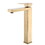 Gold Bathroom Faucet, Brushed Gold Faucet for Bathroom Sink, Gold Single Hole Bathroom Faucet Modern Single Handle Vanity Basin Faucet W1932P156230