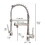 Commercial Kitchen Faucet with Pull Down Sprayer, Single Handle Single Lever Kitchen Sink Faucet W1932P172269