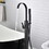 Single Handle Freestanding Tub Filler Floor Mount Bathtub Faucet with Handheld Shower (Brushed Nickel) W1932P172284