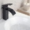 ORB Bathroom Faucet, Faucet for Bathroom Sink, Single Hole Bathroom Faucet Modern Single Handle Vanity Basin Faucet