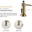 Commercial Black and Gold Kitchen Faucet with Pull Down Sprayer, Single Handle Single Lever Kitchen Sink Faucet W1932P172327