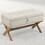 35 inch Storage Ottoman, Button-Tufted Ottoman Linen Storage Bench, Ottoman with Storage W1955121377