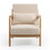 Leisure Chair with Solid Wood Armrest and Feet, Mid-Century Modern Accent Sofa,1 seat W1955P144518