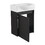 16"Bathroom Vanity Sink Combo for Small Space, Modern Small Bathroom Vanity with Sink, Small Bathroom Sink Cabinet Set,Black W1972P190340