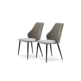 Gray technical fabric dining chairs, set of 2 W1978P144151