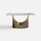 Pandora U-Leg Base 1.6m Sintered Stone Dining Table 63 x 35.4 x 29.5inch W1978S00059