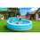 Full-Sized Inflatable Swimming Family Pool with Seats, 88"x85"x30" Above Ground Blow Up Pool with Backrest Bench for Backyard Kiddie Pool, Age 3+ W1982134554