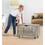Storage Chest, Wooden Storage Bench with 2 Safety Hinges W1982P160545