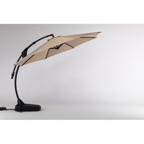 11 FT Cantilever Offset Umbrella with 360&#176; Rotation