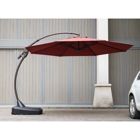 11 FT Cantilever Offset Umbrella with 360&#176; Rotation