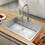 TECASA 33 inch Kitchen Sink - Dual Mount Undermount or Drop-in Sink with Faucet Combo, All-in-One Single Bowl Stainless Steel Sink W1986120121