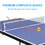 Table Tennis Table Midsize Foldable & Portable Ping Pong Table Set with Net and 2 Ping Pong Paddles for Indoor Outdoor Game W1989127270