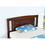 Twin Size Bed, Wood Platform Bed Frame with Headboard for Kids, Slatted, Dark Walnut W1998121946