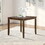 Wooden Dining Square Table, Kitchen Table for Small Space, 4 Person Dining Table, Walnut ONLY THE TABLE W1998126376