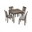 Wooden Dining Square Table, Kitchen Table for Small Space, 4 Person Dining Table, Walnut ONLY THE TABLE W1998126376