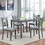 Dining Chairs set for 4,Kitchen Chair with Padded Seat, Side Chair for Dining Room, Gray W1998126421