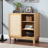 Hallway cabinet with 1 doors, shelf with storage, Natural W1998128703