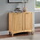 Storage cabinet with 2 doors,Natural
