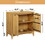 Storage cabinet with 2 doors,Natural