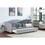 Upholstered Twin size daybed with trundle,Light Gray W1998S00036