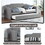 Upholstered Twin size daybed with trundle,Gray W1998S00037