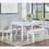 W1998S00046 White+Solid Wood+MDF+Seats 6+Dining Room+Rectangular