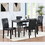 W1998S00047 Black+Pine+Seats 4+Dining Room+Rectangular