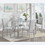 W1998S00048 Gray+Pine+Seats 4+Dining Room+Rectangular