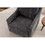 Large swivel chair, upholstered armchair, chair, skin-friendly gradient color linen fabric, comfortable to sit. Suitable for reception living room, gray W2012132637