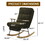 Modern Teddy Gliding Rocking Chair with High Back, Retractable Footrest, and Adjustable Back Angle for Nursery, Living Room, and Bedroom, Green W2012137614