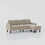 Convertible Combination Sofa Sofa L-Shaped Sofa with Footstools with Storage, Beige Sofa for Living Room, Living Room/Bedroom/Office/Small Space 3-Seater Combination Sofa W2012S00003