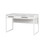 47" Writing Desk Elegant White Desk with Drawers and Shelves - Durable Computer Table Desk for Home Office, Study Table, Writing Desk for Students, Executive Office Desk with Storage W2026P197384