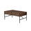 Coffee Table, Chic Walnut Coffee Table with Drawers and Sleek Metal Frame for Modern Living Spaces W2026P197401