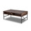 Coffee Table, Chic Walnut Coffee Table with Drawers and Sleek Metal Frame for Modern Living Spaces W2026P197401